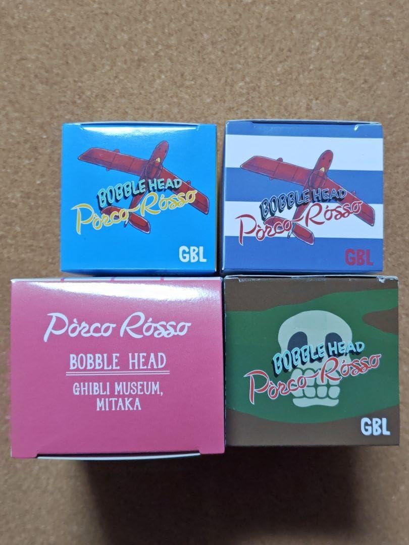 ジブリ　GBL　バブルヘッド　紅の豚　【４種セット】★新品未使用★　ボブルヘッド GBL】紅の豚 バブルヘッドポルコ ミニ ポルコの休暇 | どんぐり